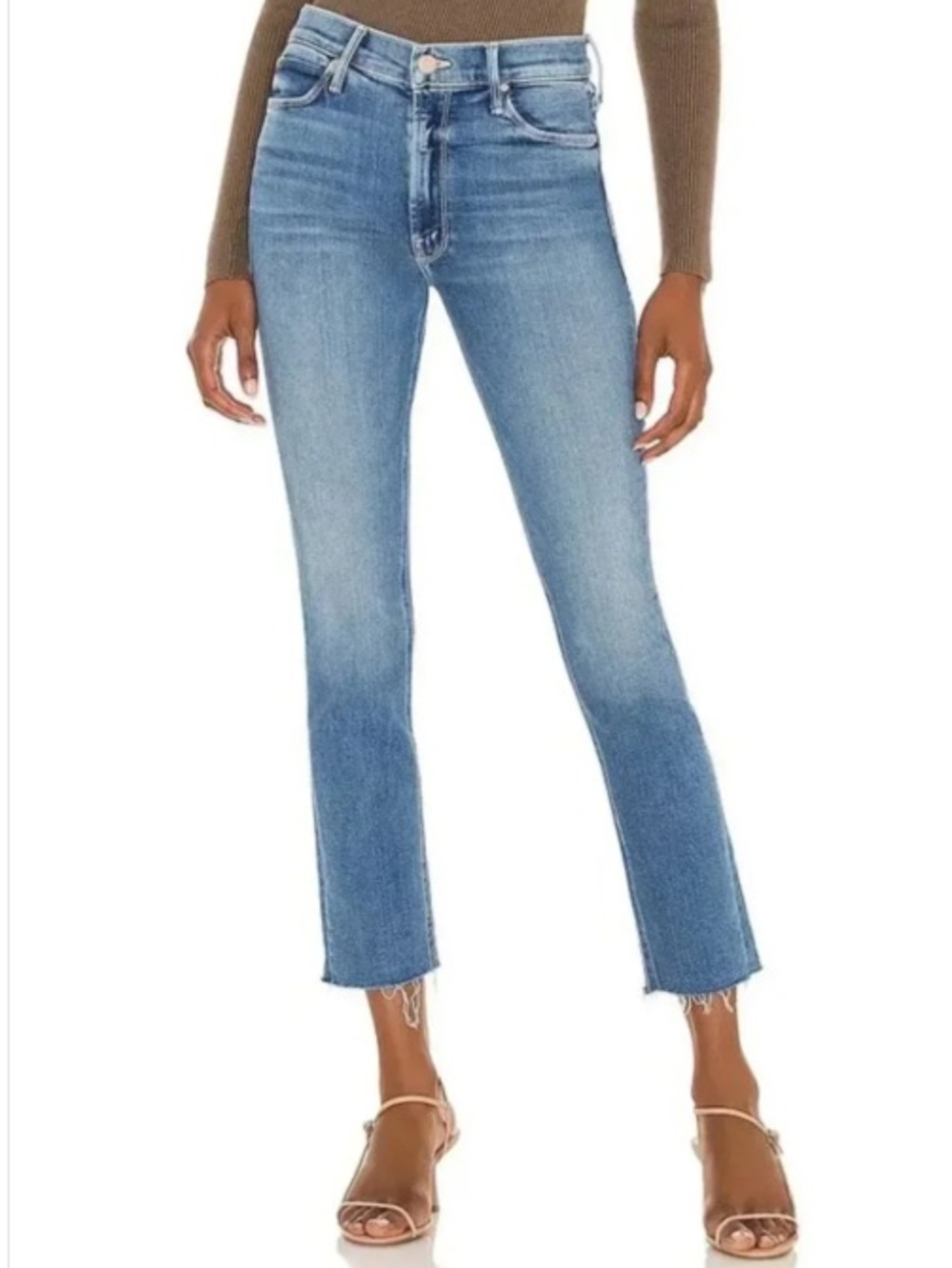 Mother Midrise Dazzler Ankle Fray Jeans | Sz 27 | “Riding the Cliffside”